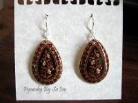 Spring Vines Bordered Teardrop Earrings Pysanky Eggshell Jewelry by So Jeo : pysanky pysanka ukrainian easter egg batik art eggshell jewelry pendants earrings drop dangle etched flowers gift women accessories accessory pendant necklace bail crystal finding sterling silver filled sojeo flowers celtic purple white red pink brown green purple orange cream burgundy magenta teal turqoise crows crow blue black so jeo art handmade